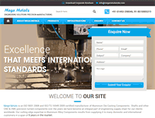 Tablet Screenshot of megametalsindia.com